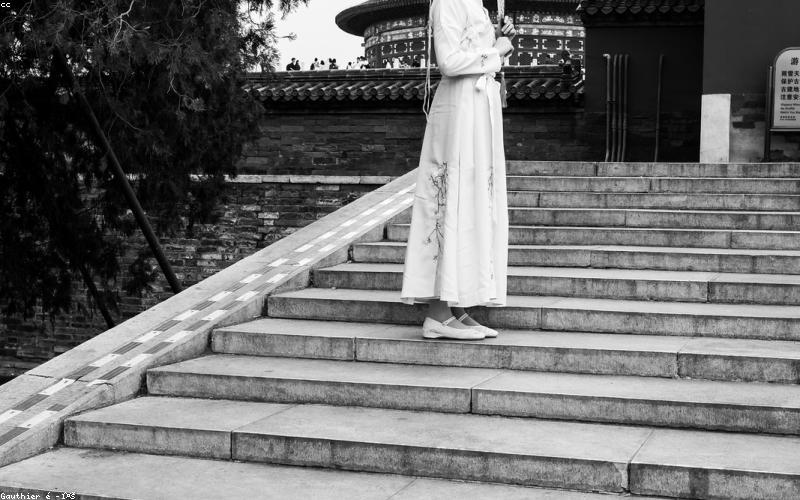 Flugzeug am Flughafen Peking